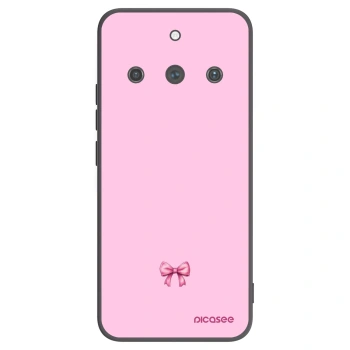 Picasee silikonový černý obal pro Realme 11 Pro+ - Blush bow