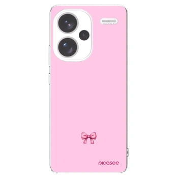 Picasee silikonový průhledný obal pro Xiaomi Redmi Note 13 Pro+ 5G - Blush bow