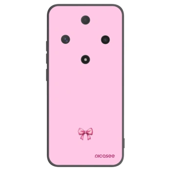 Picasee silikonový černý obal pro Honor Magic6 Lite 5G - Blush bow