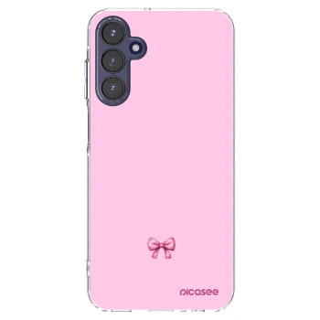 Picasee silikonový průhledný obal pro Samsung Galaxy A15 A155F 4G - Blush bow