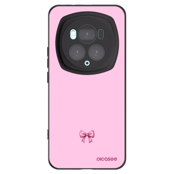 Picasee silikonový černý obal pro Honor Magic6 Pro - Blush bow