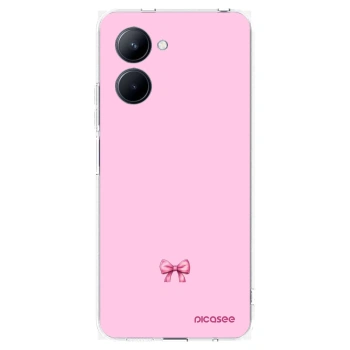 Picasee silikonový průhledný obal pro Realme C33 (2023) - Blush bow