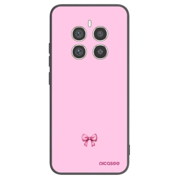 Picasee silikonový černý obal pro Realme 12 Pro 5G - Blush bow