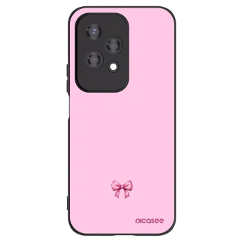 Picasee silikonový černý obal pro Honor 200 Lite - Blush bow