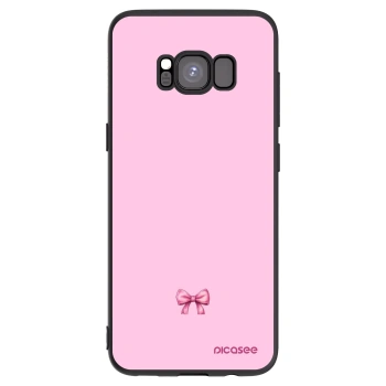 Picasee silikonový černý obal pro Samsung Galaxy S8 G950F - Blush bow
