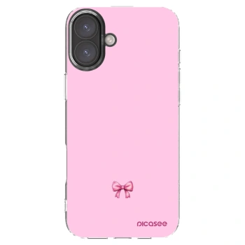 Picasee silikonový průhledný obal pro Apple iPhone 16 Plus - Blush bow