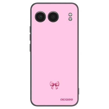 Picasee silikonový černý obal pro OnePlus Nord 4 - Blush bow