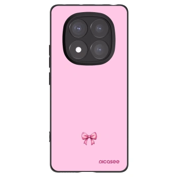 Picasee silikonový černý obal pro Xiaomi Redmi Note 14 Pro+ 5G - Blush bow