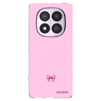 Picasee silikonový průhledný obal pro Xiaomi Redmi Note 14 Pro 5G - Blush bow
