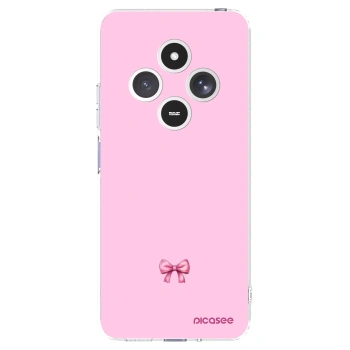 Picasee silikonový průhledný obal pro Xiaomi Redmi 14C - Blush bow