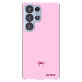 Picasee silikonový průhledný obal pro Samsung Galaxy S25 Ultra 5G - Blush bow