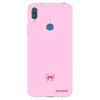 Picasee silikonový průhledný obal pro Huawei Y7 2019 - Blush bow