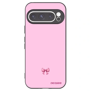 Picasee silikonový černý obal pro Google Pixel 9 Pro - Blush bow