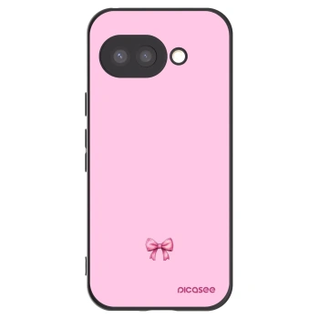 Picasee silikonový černý obal pro Google Pixel 9a - Blush bow