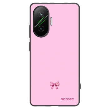 Picasee silikonový černý obal pro Xiaomi Poco F7 Pro 5G - Blush bow