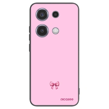 Picasee silikonový černý obal pro Xiaomi Redmi Note 14S - Blush bow