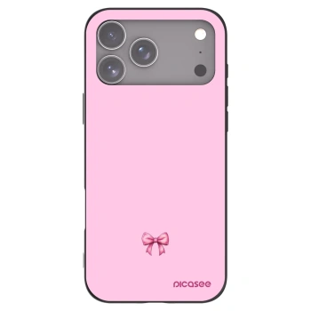 Picasee silikonový černý obal pro Apple iPhone 17 Pro Max - Blush bow