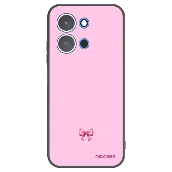 Picasee silikonový černý obal pro Xiaomi Redmi 15C 4G - Blush bow