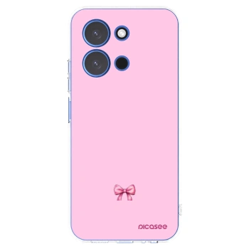 Picasee silikonový průhledný obal pro Xiaomi Redmi 15C 4G - Blush bow