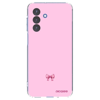 Picasee silikonový průhledný obal pro Samsung Galaxy A17 5G - Blush bow