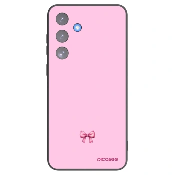 Picasee silikonový černý obal pro Samsung Galaxy S25 FE 5G - Blush bow