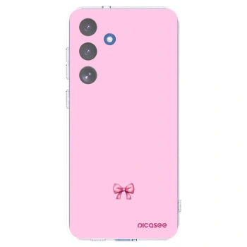 Picasee silikonový průhledný obal pro Samsung Galaxy S25 FE 5G - Blush bow