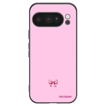 Picasee silikonový černý obal pro Google Pixel 10 Pro - Blush bow