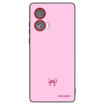 Picasee silikonový černý obal pro Motorola Edge 50 Fusion - Blush bow