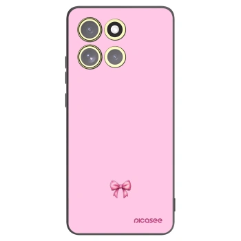 Picasee silikonový černý obal pro Motorola Moto G86 Power 5G - Blush bow