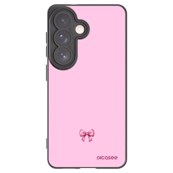 Picasee silikonový černý obal pro Samsung Galaxy S26 - Blush bow