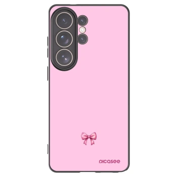 Picasee silikonový černý obal pro Samsung Galaxy S26 Ultra - Blush bow