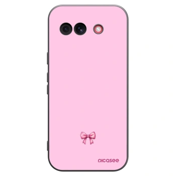 Picasee silikonový černý obal pro Google Pixel 10a - Blush bow