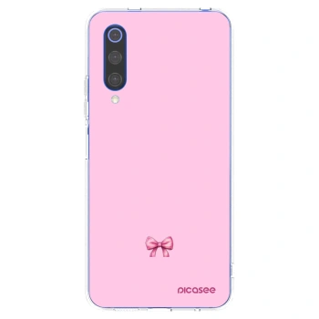 Picasee silikonový průhledný obal pro Xiaomi Mi 9 SE - Blush bow