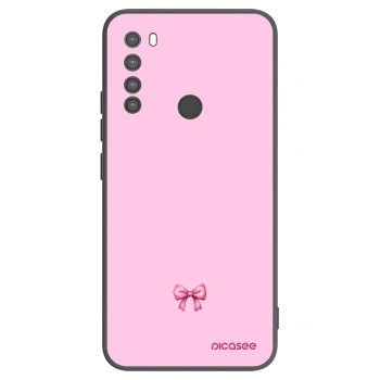 Picasee silikonový černý obal pro Xiaomi Redmi Note 8 - Blush bow
