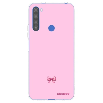 Picasee silikonový průhledný obal pro Xiaomi Redmi Note 8T - Blush bow