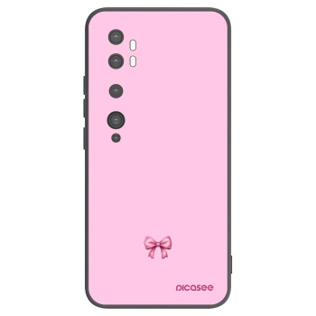 Picasee silikonový černý obal pro Xiaomi Mi Note 10 (Pro) - Blush bow