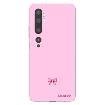 Picasee silikonový průhledný obal pro Xiaomi Mi Note 10 (Pro) - Blush bow