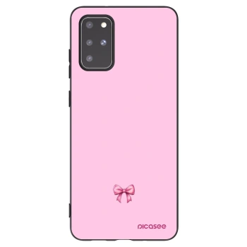 Picasee silikonový černý obal pro Samsung Galaxy S20+ G985F - Blush bow