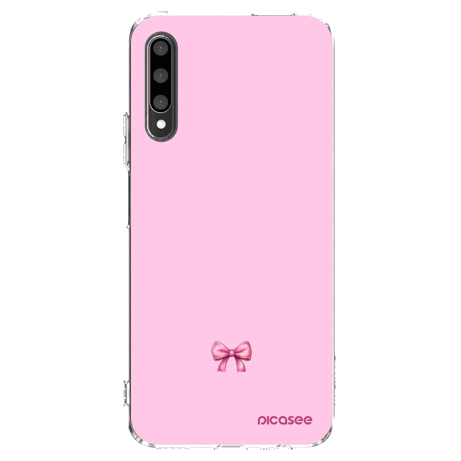 Picasee silikonový průhledný obal pro Honor 9X Pro - Blush bow