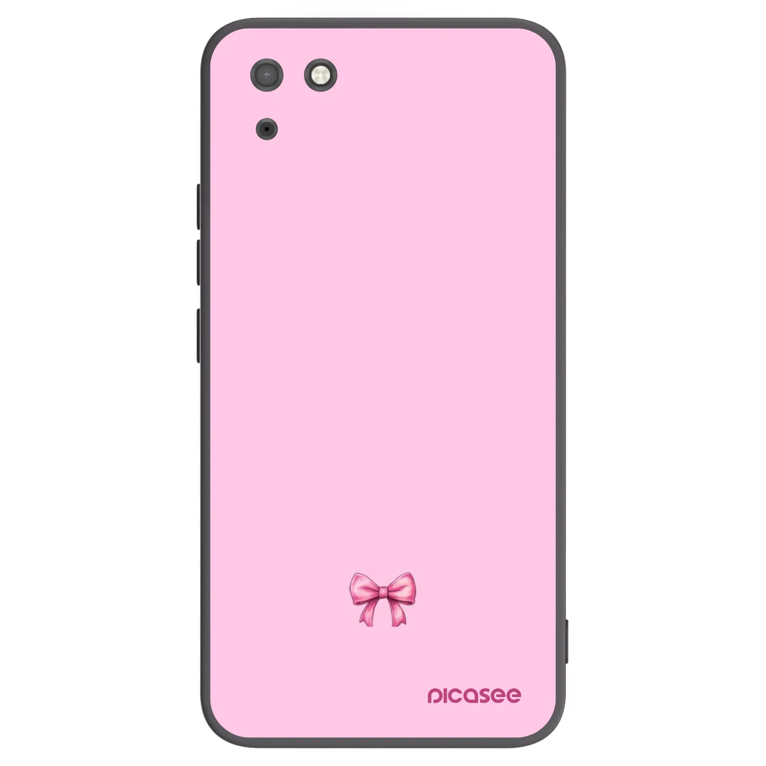 Picasee silikonový černý obal pro Huawei Y5P - Blush bow