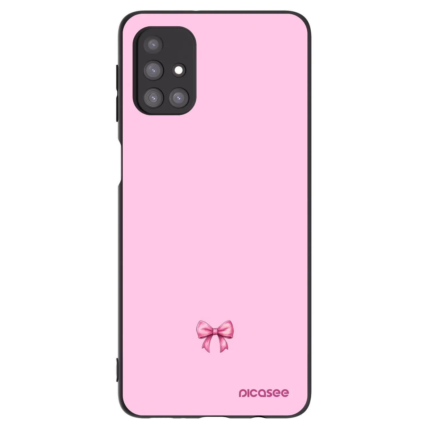 Picasee silikonový černý obal pro Samsung Galaxy M31s - Blush bow
