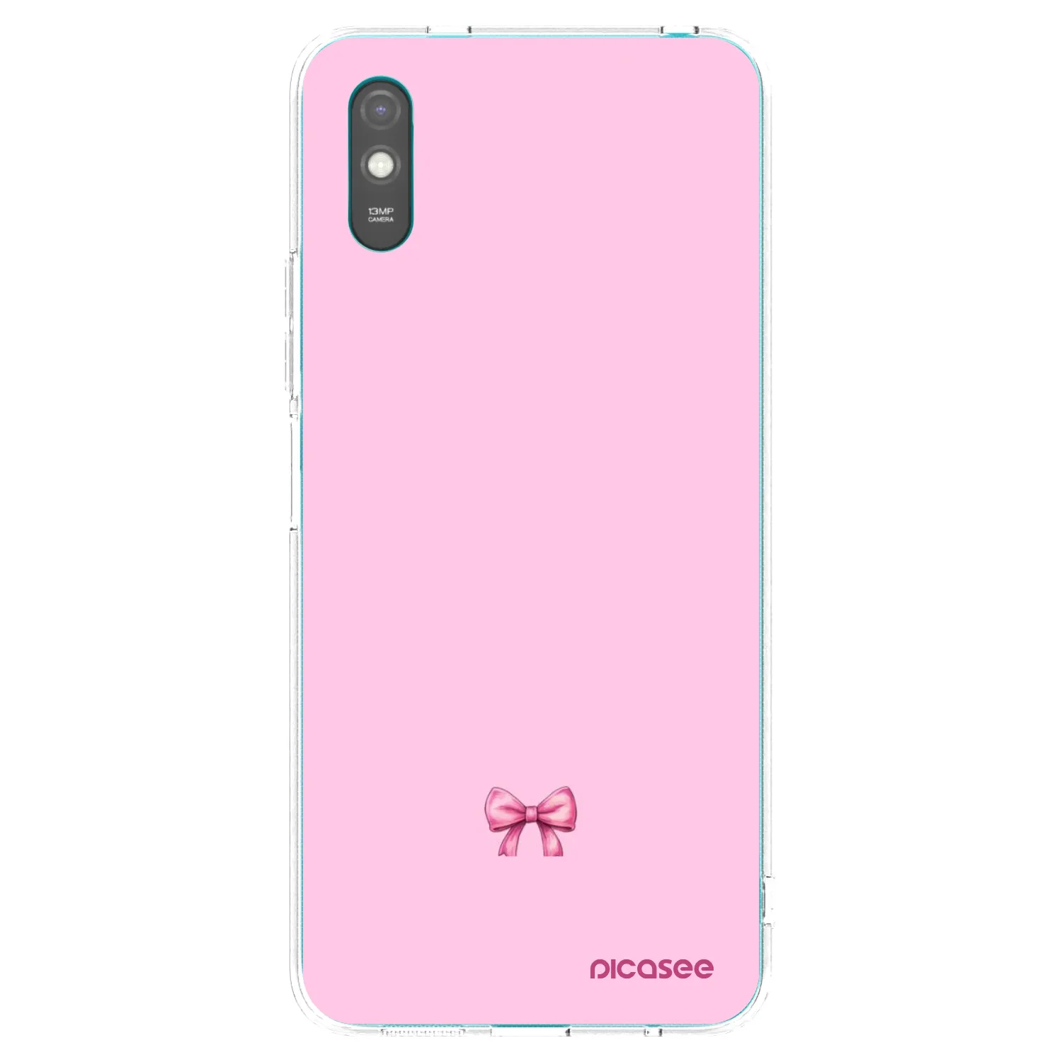 Picasee silikonový průhledný obal pro Xiaomi Redmi 9A - Blush bow