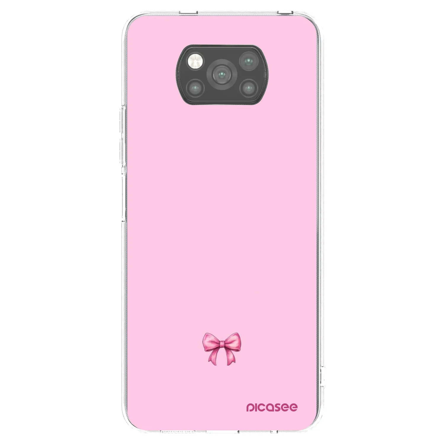 Picasee silikonový černý obal pro Xiaomi Poco X3 - Blush bow