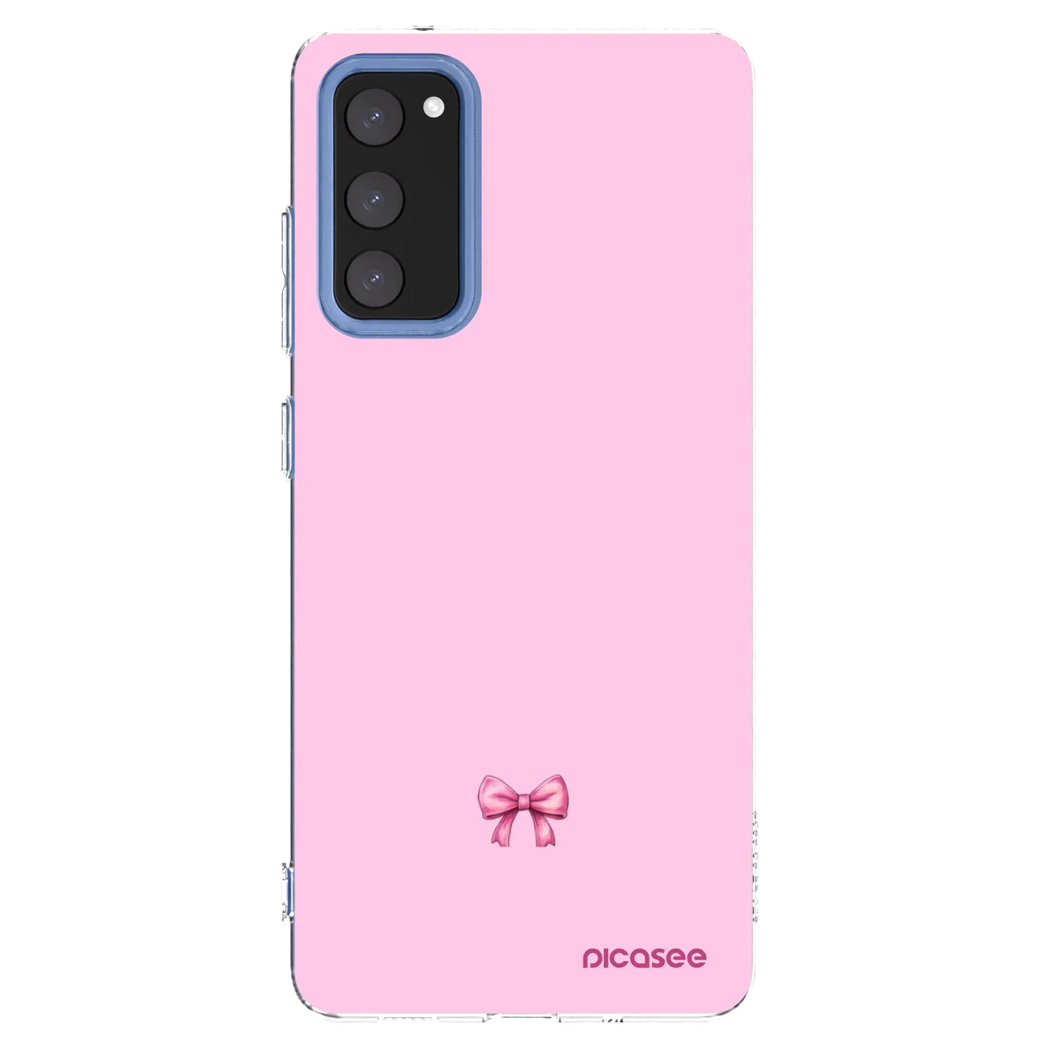 Picasee silikonový průhledný obal pro Samsung Galaxy S20 FE - Blush bow