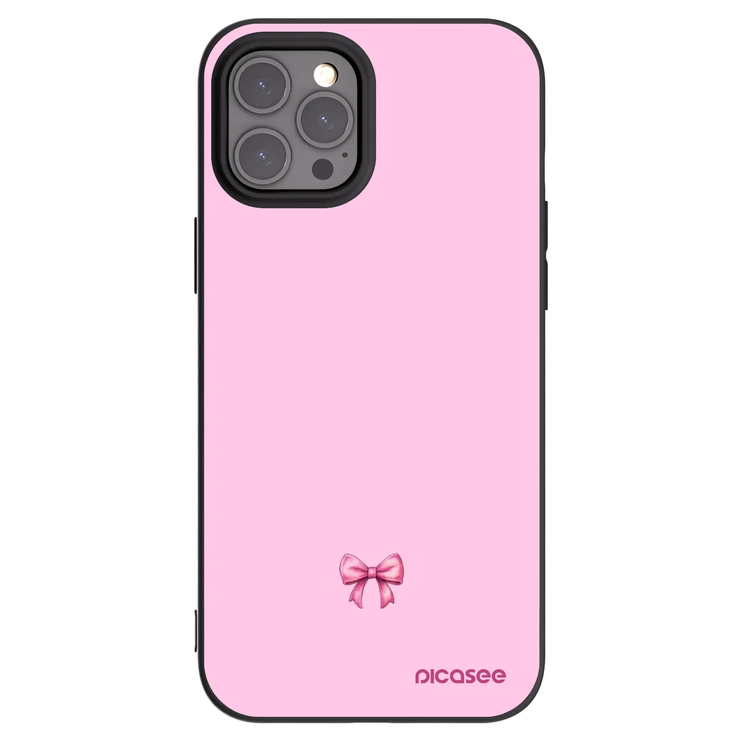 Picasee silikonový černý obal pro Apple iPhone 12 Pro Max - Blush bow