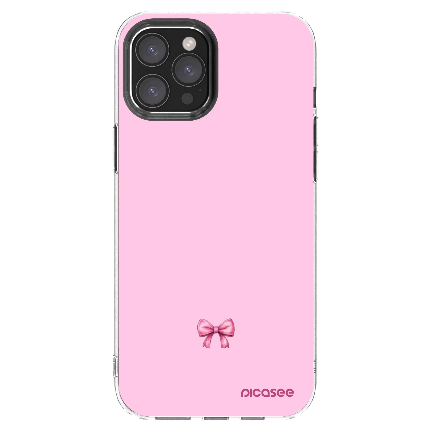 Picasee silikonový průhledný obal pro Apple iPhone 12 Pro Max - Blush bow