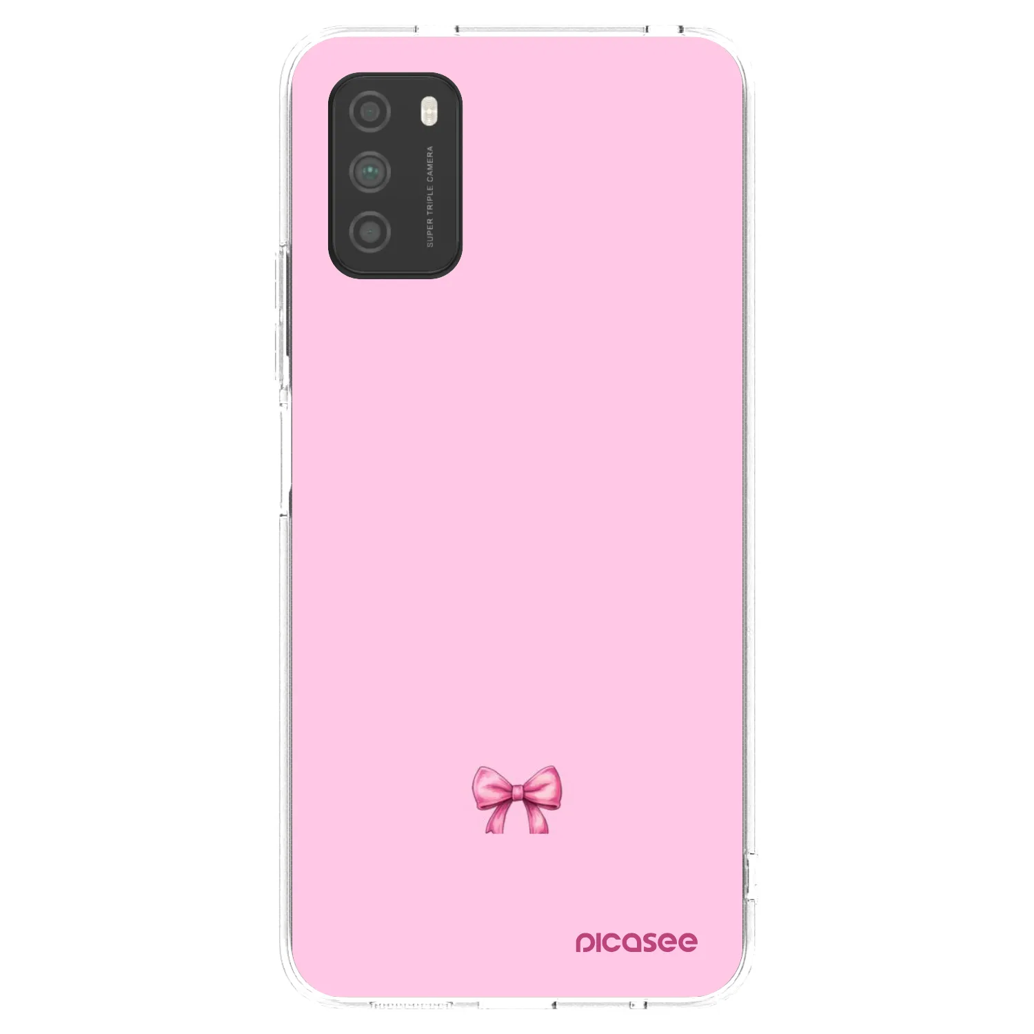 Picasee silikonový průhledný obal pro Xiaomi Poco M3 - Blush bow