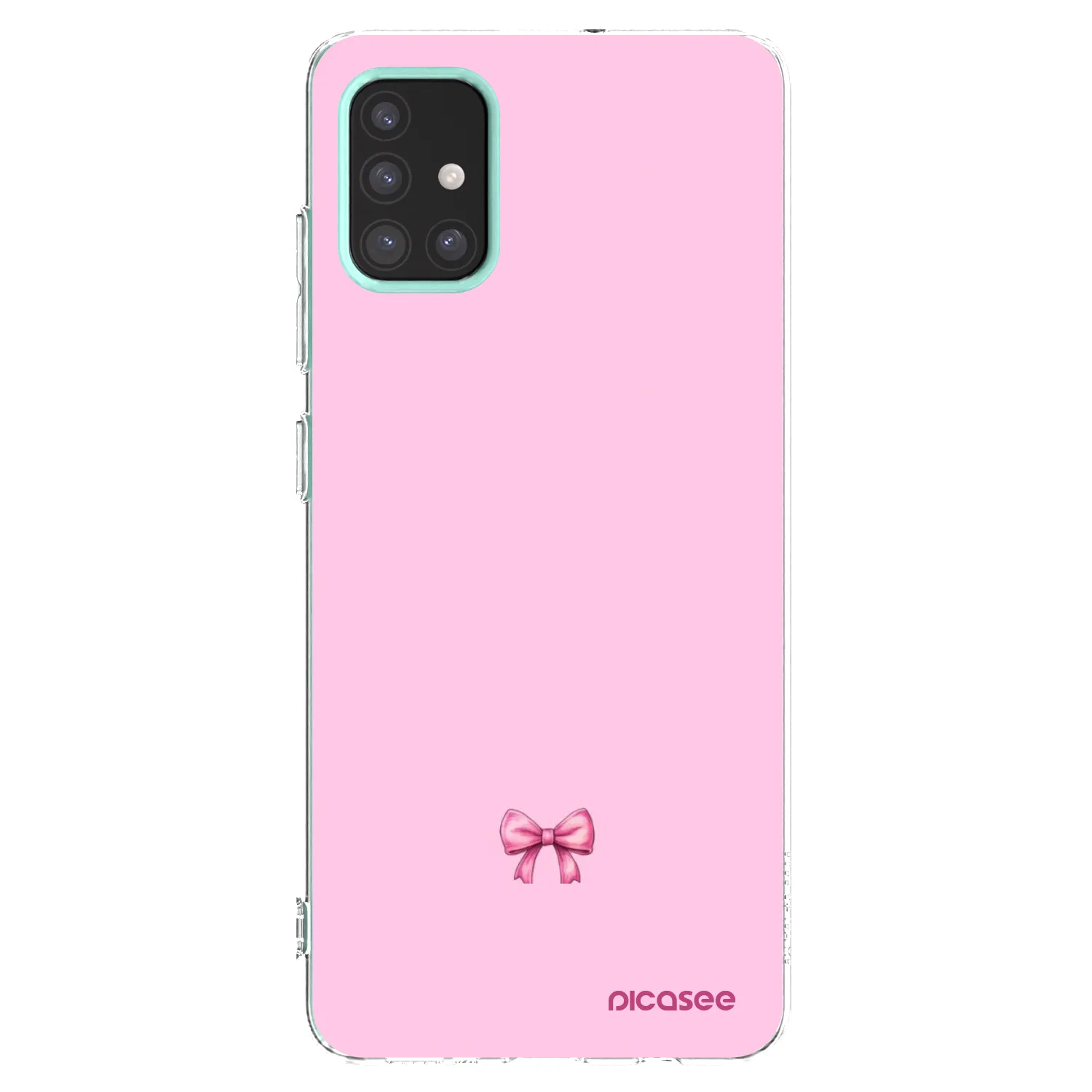 Picasee silikonový průhledný obal pro Samsung Galaxy M31s - Blush bow