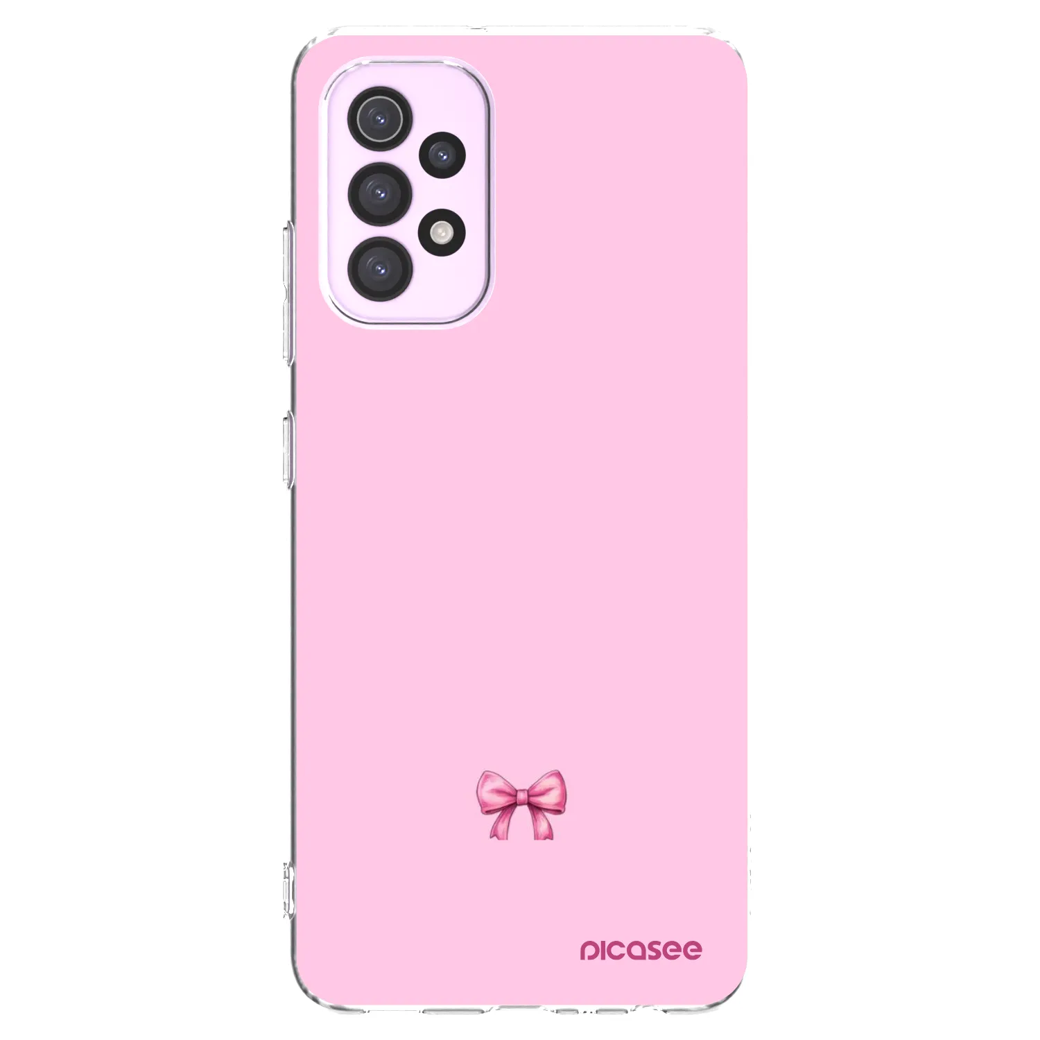 Picasee silikonový průhledný obal pro Samsung Galaxy A32 5G A326B - Blush bow