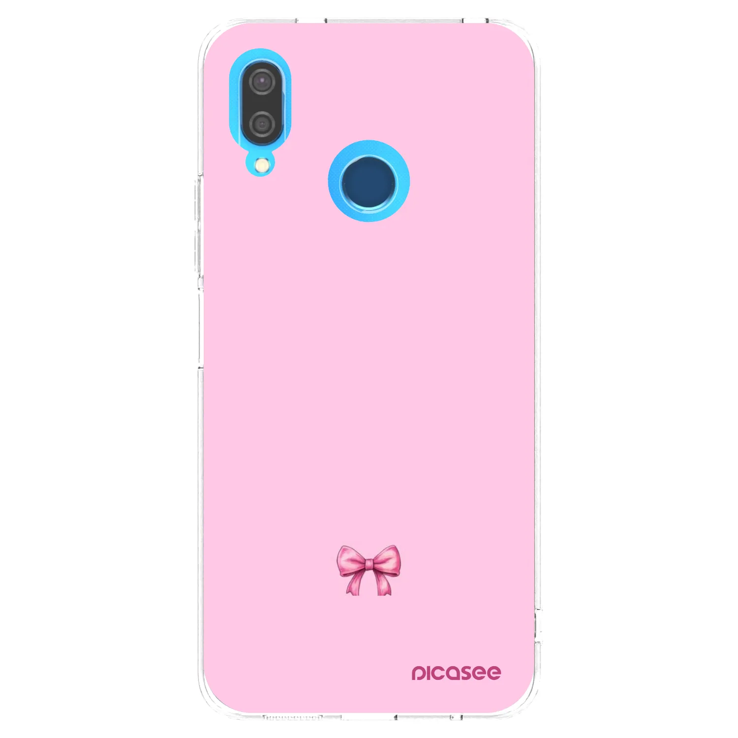 Picasee silikonový průhledný obal pro Huawei P20 Lite - Blush bow